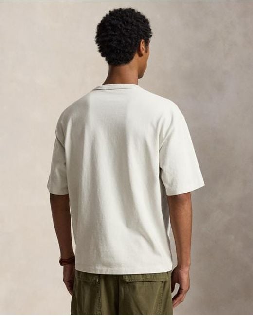Polo Ralph Lauren White Relaxed Fit Logo Jersey T-Shirt for men