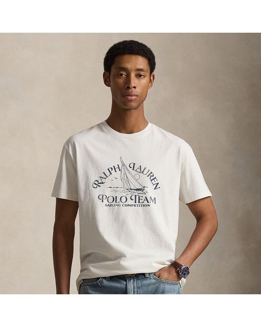 Polo Ralph Lauren Natural Classic Fit Jersey Graphic T-Shirt for men
