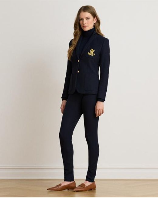 Ralph Lauren Blue Stretch Twill Skinny Trouser