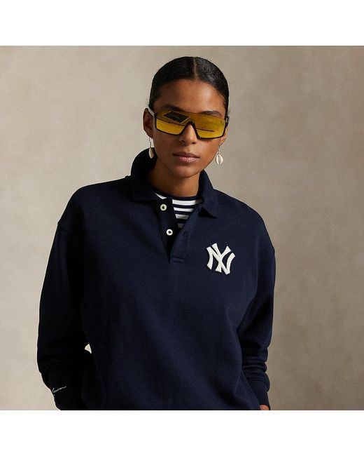 Polo Ralph Lauren Blue Polo Ralph Lauren Lauren Yankees Fleece Polo