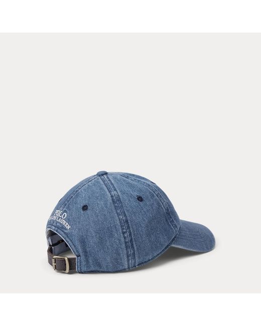 Polo Ralph Lauren Blue Denim Ball Cap for men
