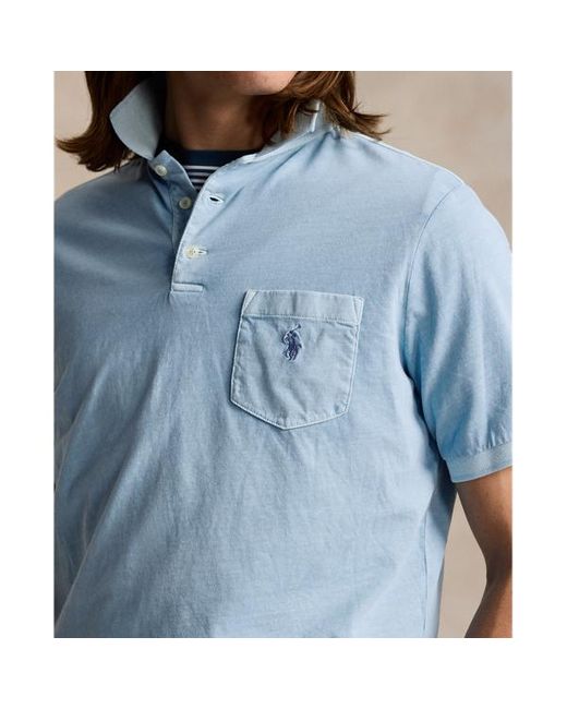 Polo Ralph Lauren Blue Classic Fit Garment-dyed Polo Shirt for men