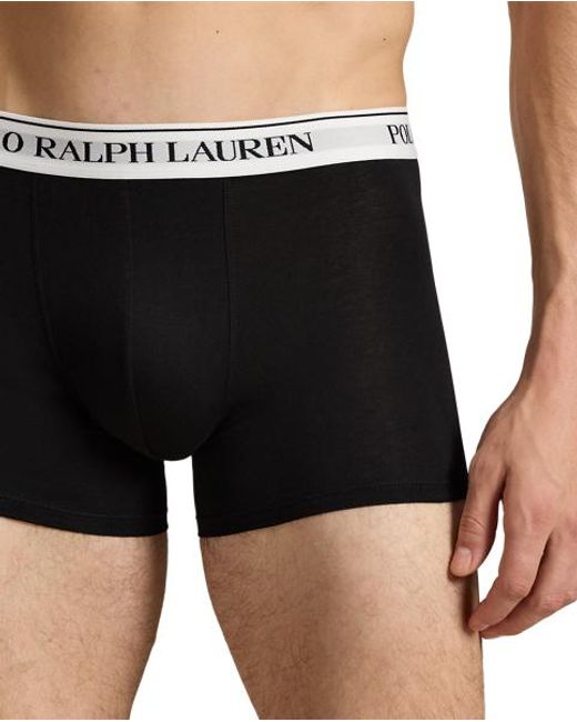 Pack de tres calzoncillos Polo Ralph Lauren de hombre de color Black