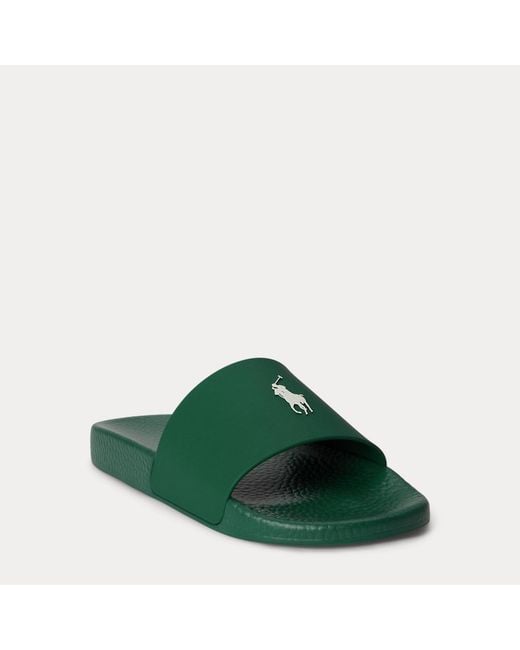 Polo Ralph Lauren Green Signature Pony Slide for men