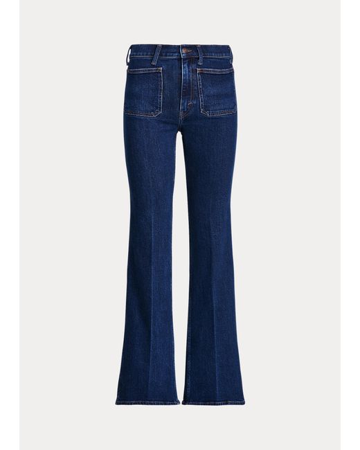 Polo Ralph Lauren Blue Ausgestellte Jeans Jenn