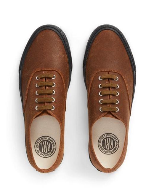 Ralph Lauren Brown Roughout Suede Trainer for men