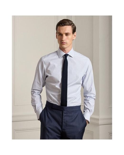 Ralph Lauren Gray Ralph Lauren Tattersall Twill Shirt for men