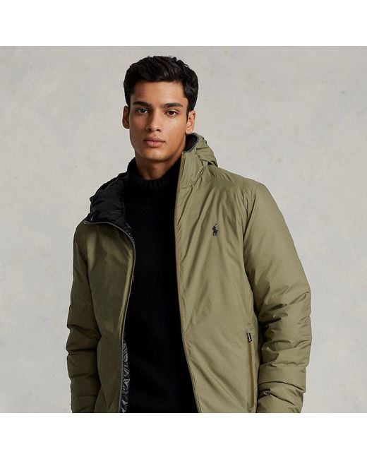 Ralph Lauren Reversible Water-repellent Jacket in Green for Men | Lyst