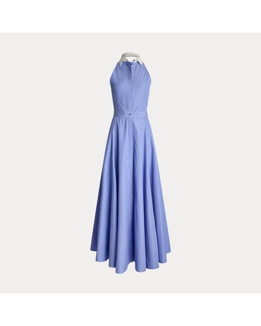 Ralph Lauren Blue Eldred Cotton Day Dress