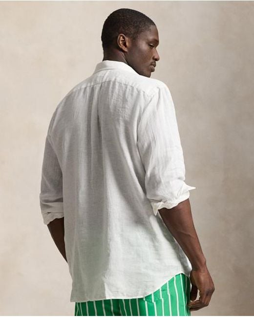 Ralph Lauren Natural Linen Shirt for men