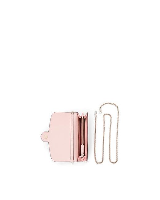 Sac bandoulière Adair moyen cuir gaufré Lauren by Ralph Lauren en coloris Pink