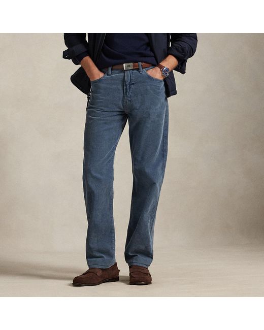 Polo Ralph Lauren Blue Straight Fit Corduroy Trouser for men