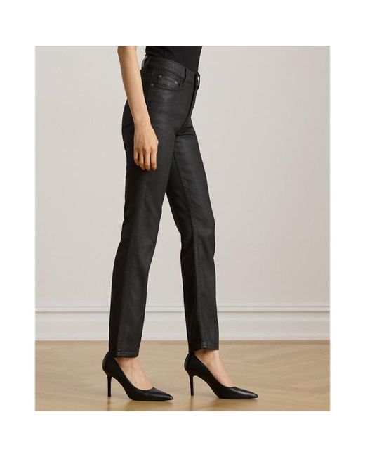 Ralph Lauren Red Ralph Lauren Coated High-Rise Straight Ankle Jean