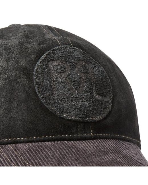 Cappellino in camoscio con logo RRL di RRL in Black da Uomo