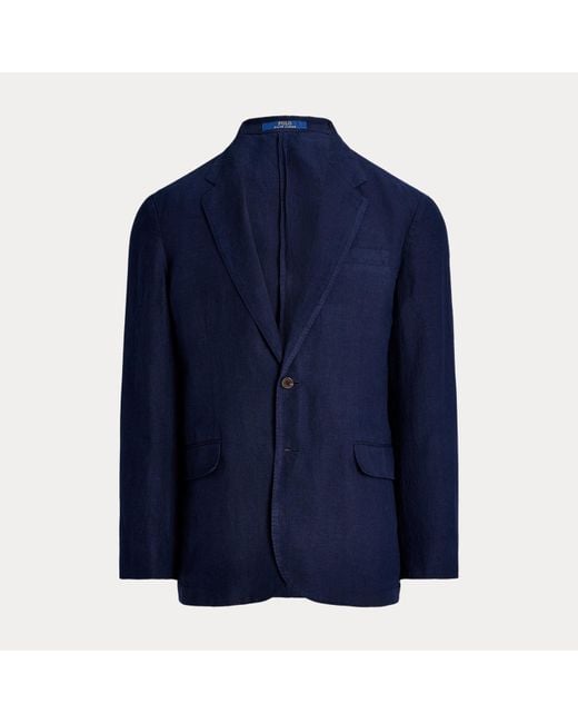Polo Ralph Lauren Modern-Fit Leinen-Anzugjacke Polo Soft in Blue für Herren