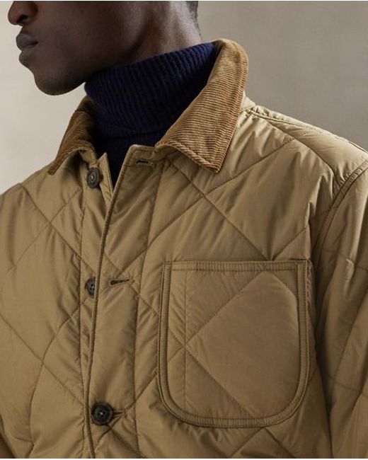 Polo Ralph Lauren Blue The Hurston Quilted Utility Jacket for men