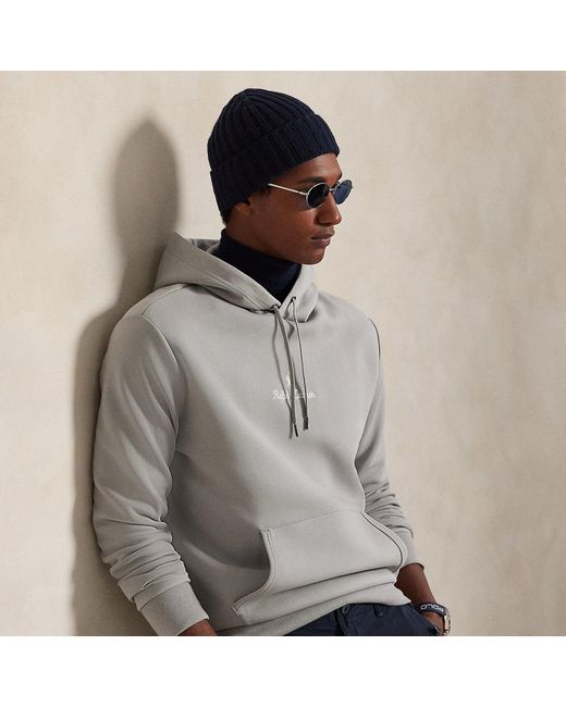 Polo Ralph Lauren Gray Logo Double-Knit Hoodie for men