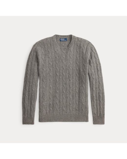 Ralph Lauren Gray The Iconic Cable-knit Cashmere Jumper for men