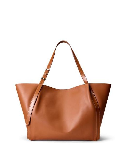 Ralph Lauren Brown Rl 888 Calfskin Tote