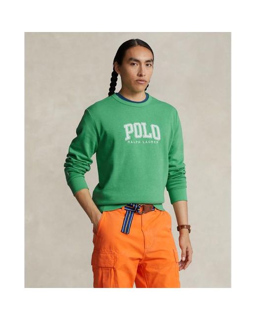 Sudadera de felpa con logotipo Polo Ralph Lauren de hombre de color Green