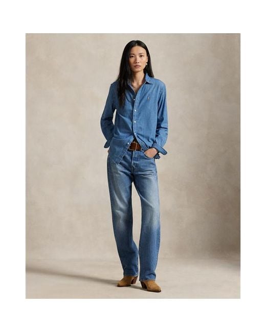 Ralph Lauren Blue Classic Fit Denim Shirt