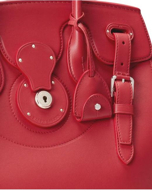 Ralph Lauren Red Extra-Soft Ricky 33 Calfskin Bag