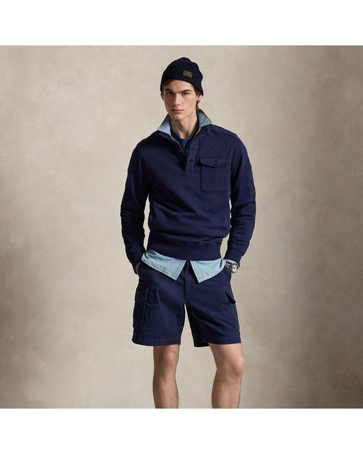 Polo Ralph Lauren Blue 20.5 Cm Gellar Relaxed Twill Cargo Short for men