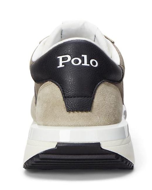 Polo Ralph Lauren Wildleder-Oxford-Sneaker Train 89 in Natural für Herren