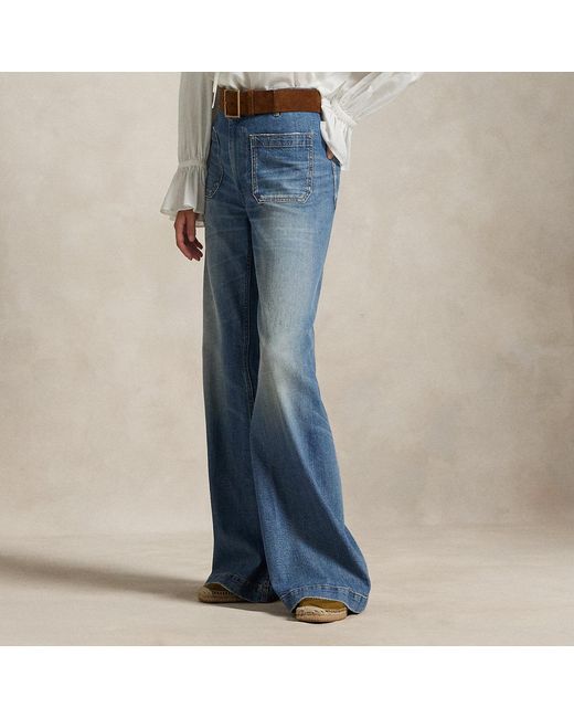 Polo Ralph Lauren Blue High-Rise Boot Jean