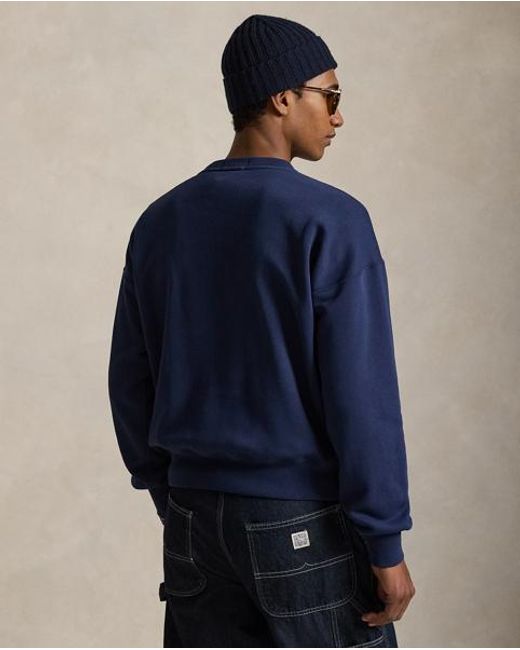 Polo Ralph Lauren Blue Vintage Fit Flag Fleece Sweatshirt for men