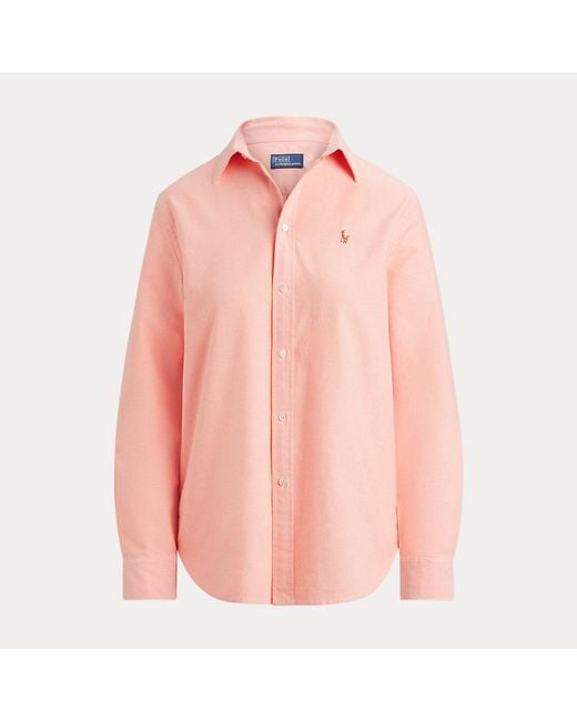 Polo Ralph Lauren Orange The Iconic Classic Fit Oxford Shirt