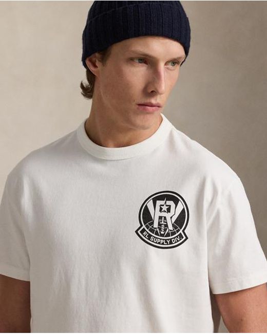 Polo Ralph Lauren Gray Classic Fit Jersey Graphic T-Shirt for men
