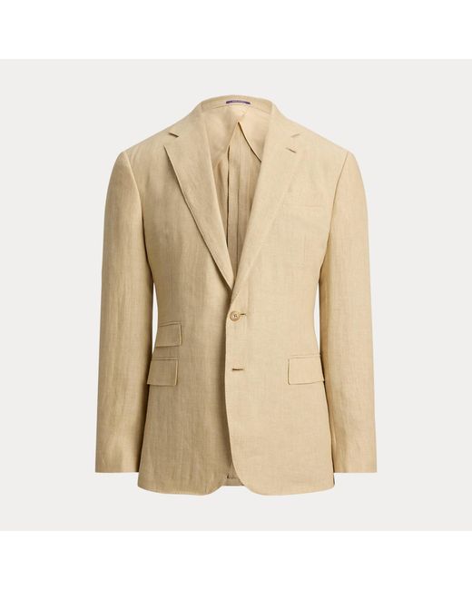 Ralph Lauren Natural Kent Hand-Tailored Linen Suit Jacket for men