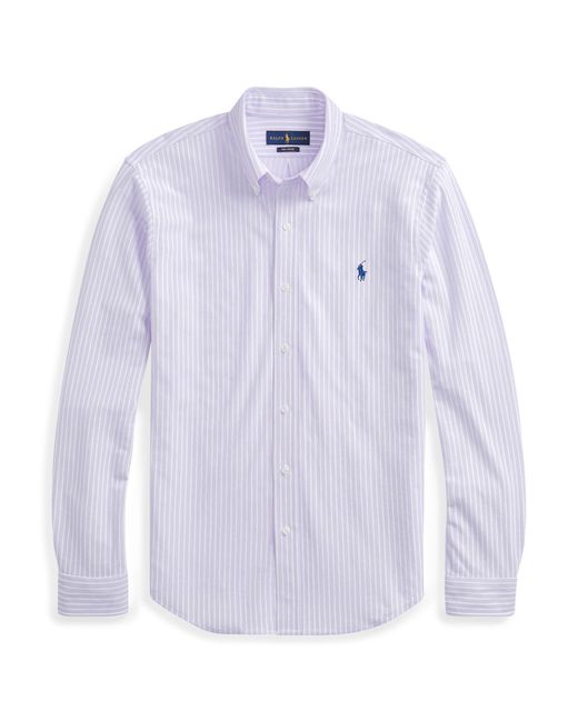 Polo Ralph Lauren Blue Standard Fit Knit Oxford Shirt for men