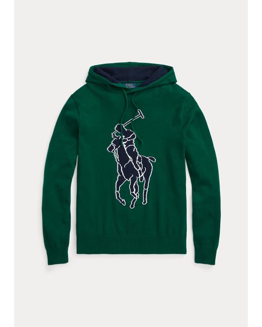 Pull à capuche Big Pony en coton Ralph Lauren pour homme en coloris Green