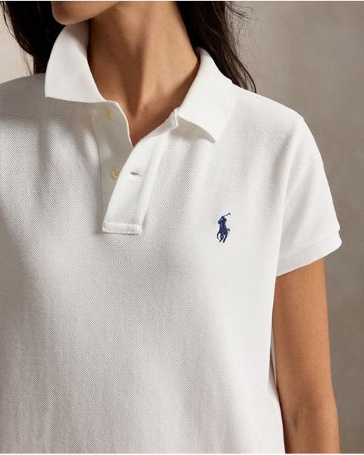 Polo Ralph Lauren Natural Cotton Mesh Polo Dress