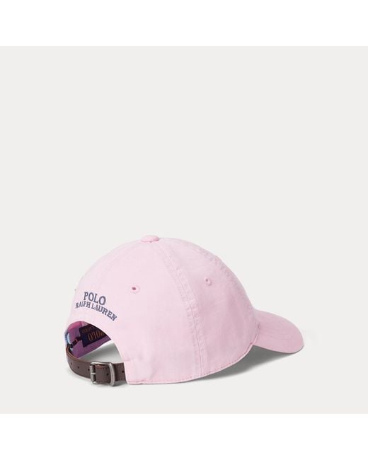 Polo Ralph Lauren Pink Stretch Cotton Twill Pony Ball Cap