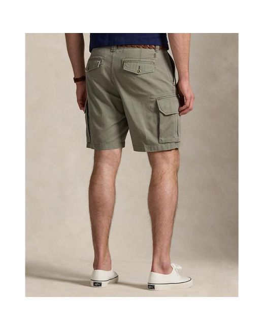 Taglie Plus - Short cargo Gellar in twill Relaxed-Fit di Polo Ralph Lauren in Green da Uomo