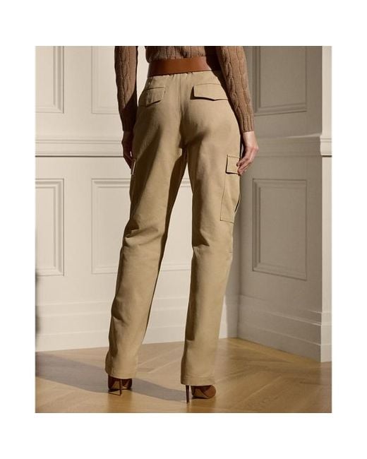 Ralph Lauren Natural Ralph Lauren Gentry Cotton Canvas Cargo Pant