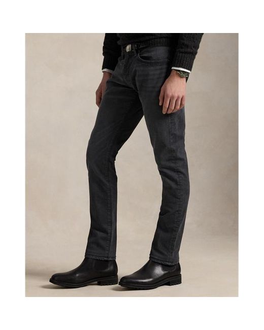 Jeans Sullivan Slim stretch con pony di Polo Ralph Lauren in Black da Uomo