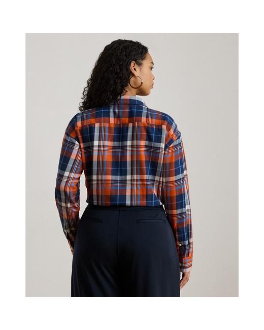Ralph Lauren Blue Ralph Lauren Plaid Cotton Twill Shirt