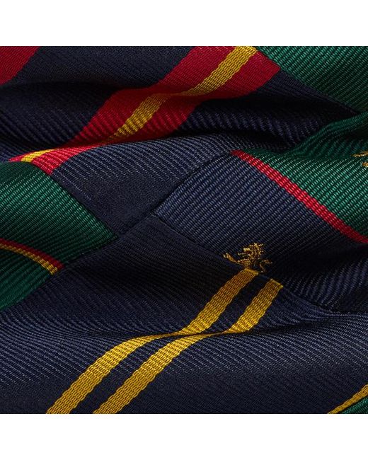 Cravatta patchwork in reps di seta di Polo Ralph Lauren in Blue da Uomo