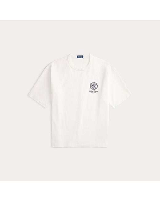 Polo Ralph Lauren Gray Relaxed Fit Jersey Graphic T-Shirt for men