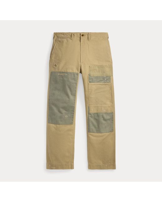 RRL Natural Repaired Chino Field Trouser for men