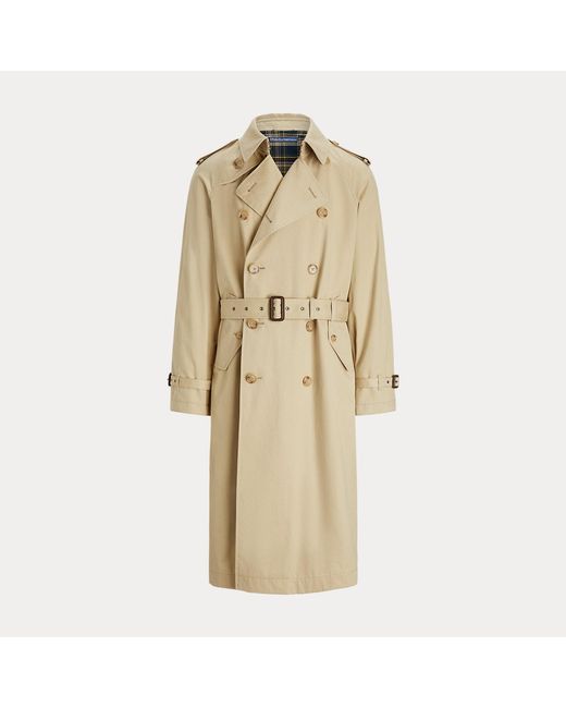 Polo Ralph Lauren Natural Lightweight Twill Trench Coat for men
