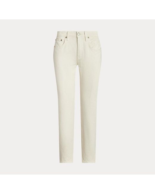 Lauren by Ralph Lauren Natural Relaxed Tapered Ankle Jean