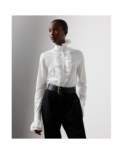Camicia Dolley in popeline di cotone di Ralph Lauren in White