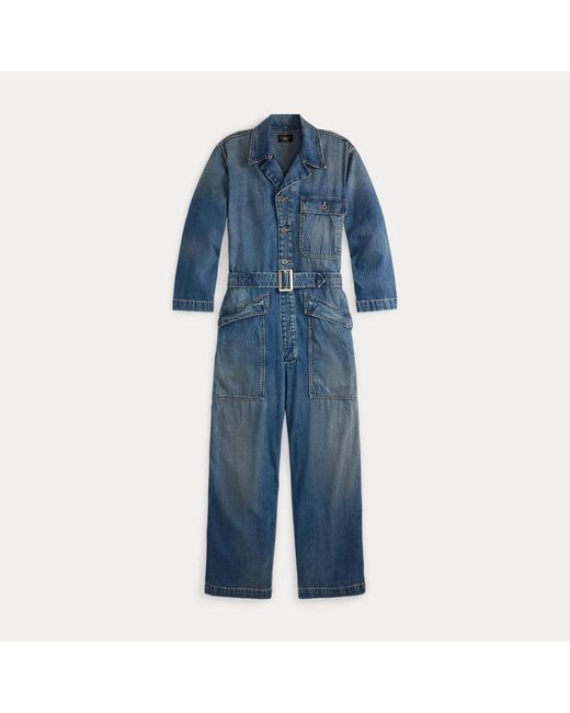 RRL Blue Denim Coverall