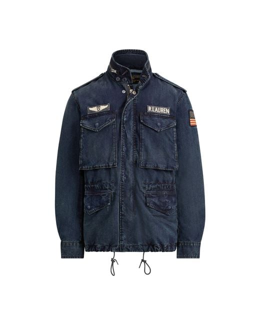 Polo Ralph Lauren Blue Denim Field Jacket for men