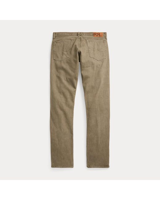RRL Natural Slim Fit Olive Jean for men